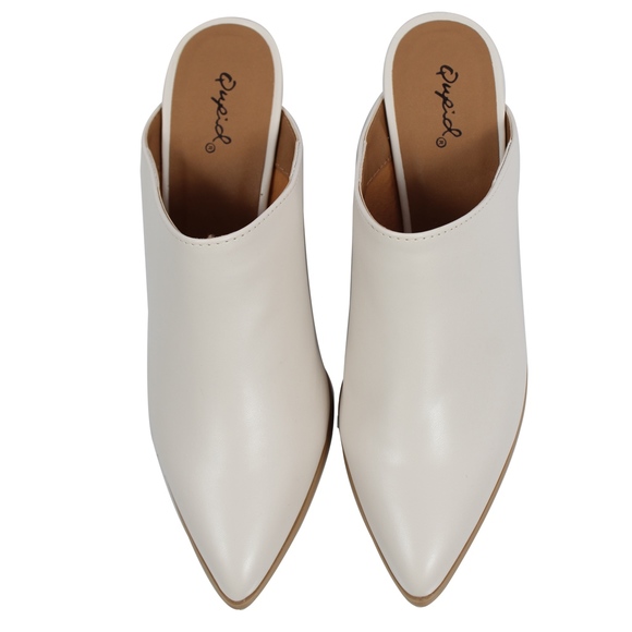 Size 5.5 Off White pointy toe stacked block heel - Picture 4 of 7